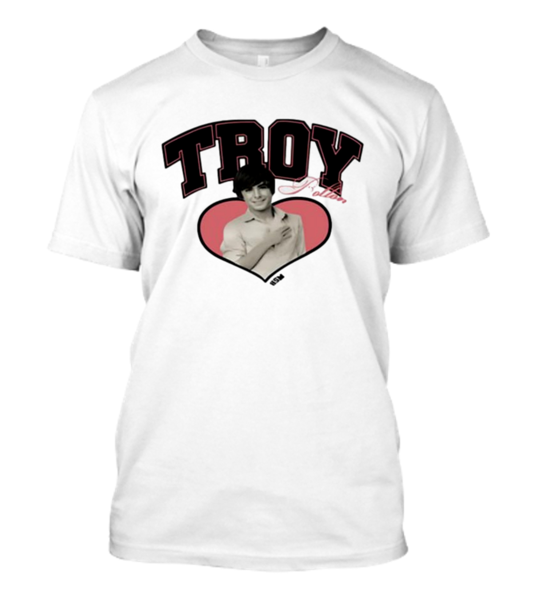 Troy Bolton Heart Photo HSM T-Shirt
