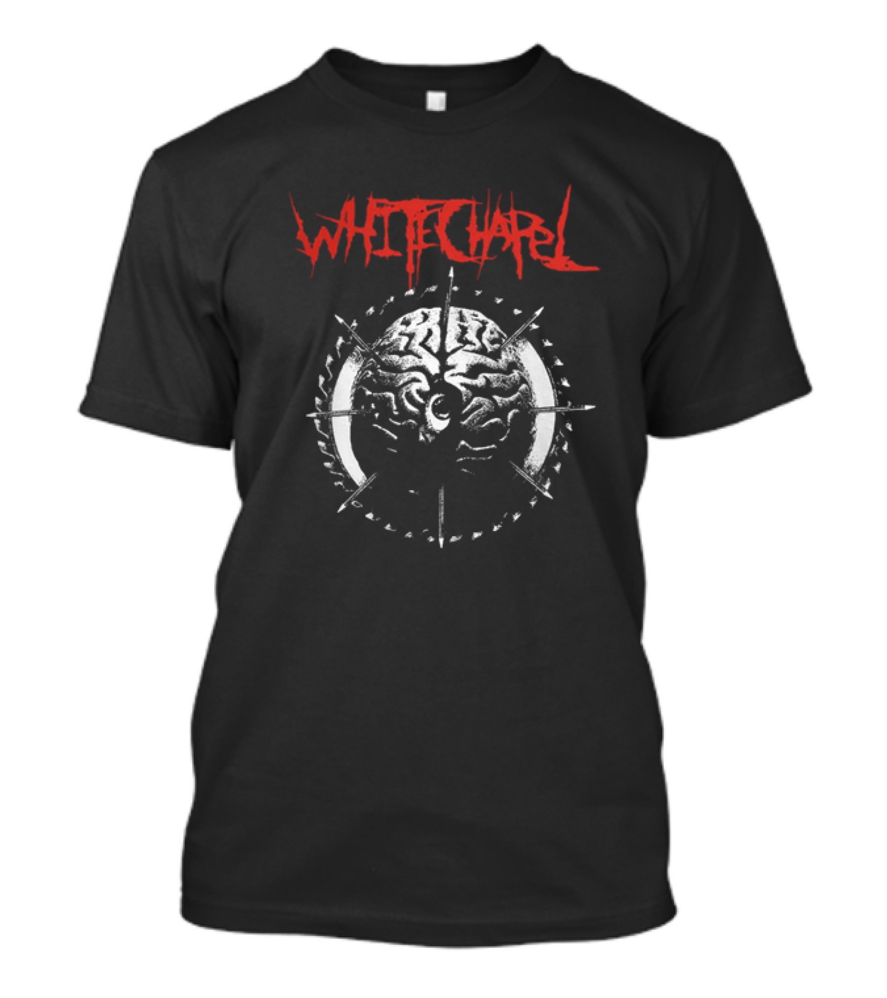 Whitechapel Brain Eye Black Wheel T-Shirt