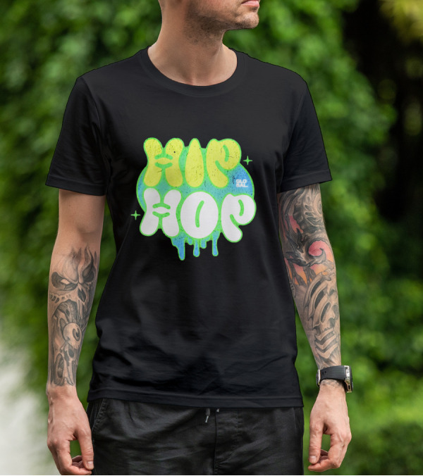 HIP HOP GLOBAL Drip Style Graffiti T-Shirt