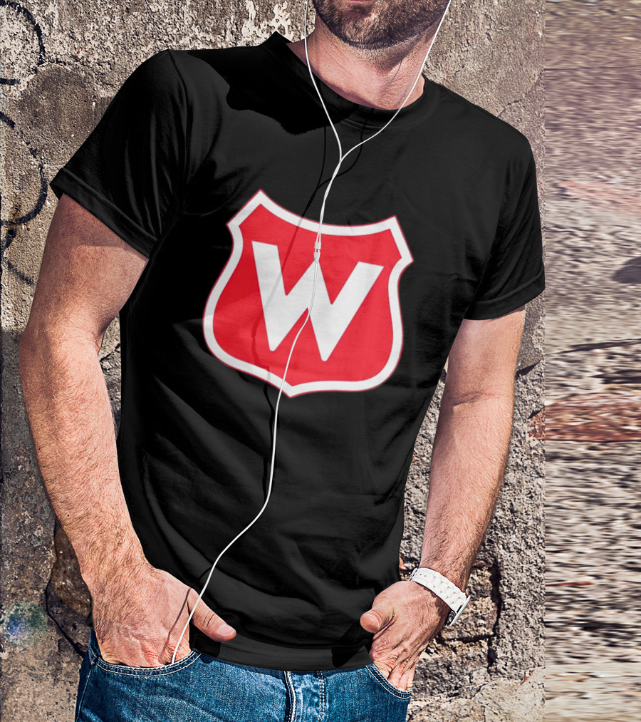 Montreal Wanderers Red White Shield Emblem With Bold W T-Shirt