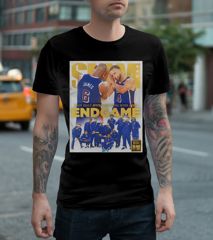 Slam Team USA’s Avengers Bring Home Gold Endgame Basketball Slam Est. 1994 T-Shirt