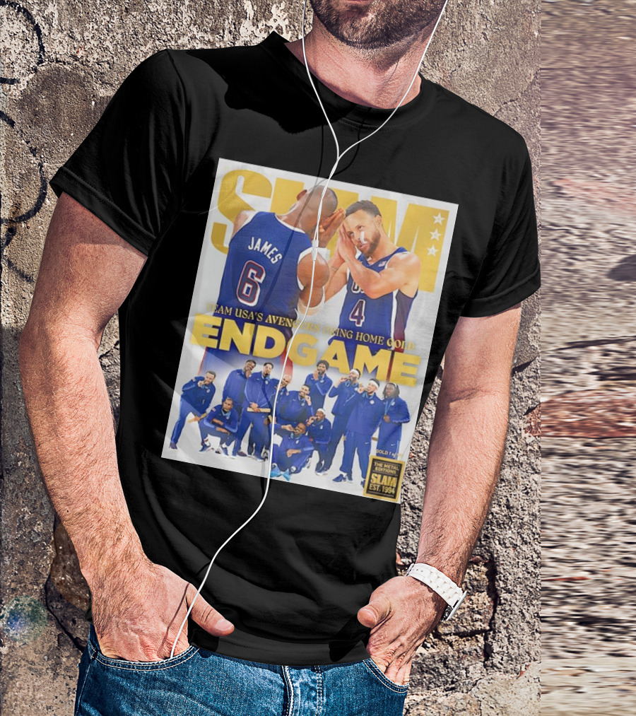 Slam Team USA’s Avengers Bring Home Gold Endgame Basketball Slam Est. 1994 T-Shirt