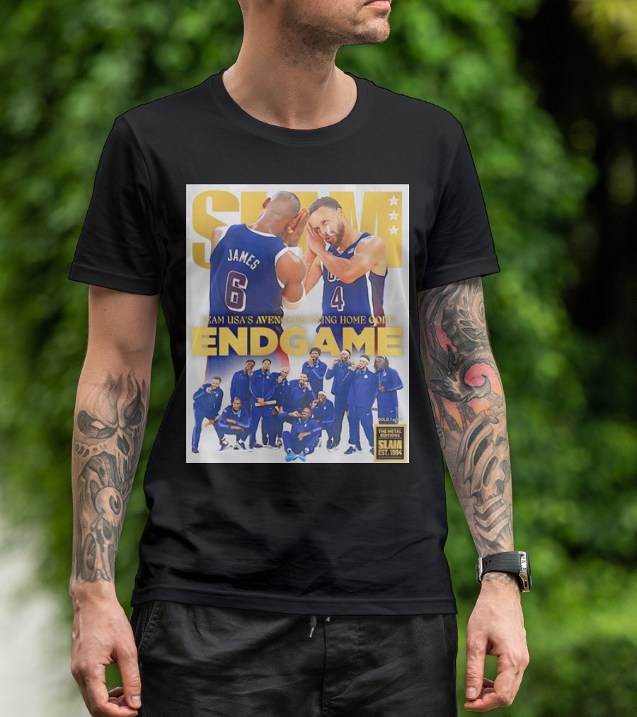 Slam Team USA’s Avengers Bring Home Gold Endgame Basketball Slam Est. 1994 T-Shirt