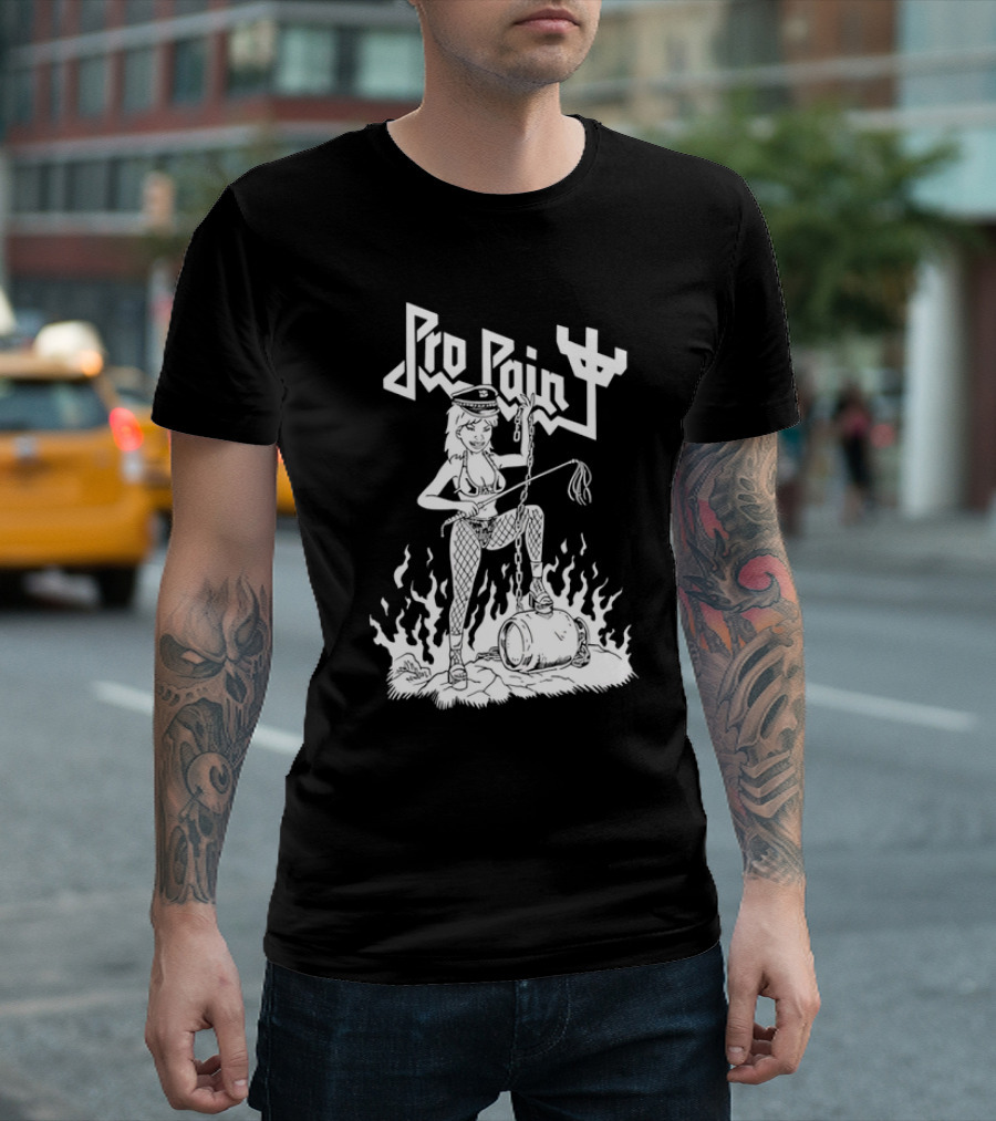 Pro Pain Diablo Macabre Chain And Flames T-Shirt