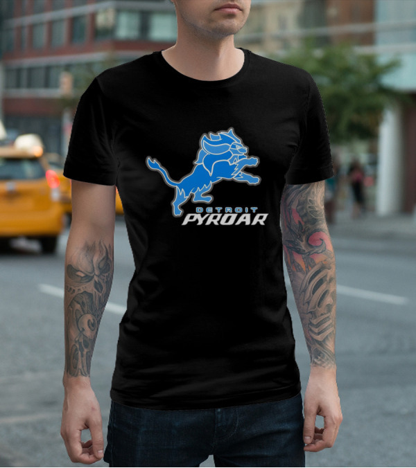 Detroit Pyroar Pokemon Football T-Shirt