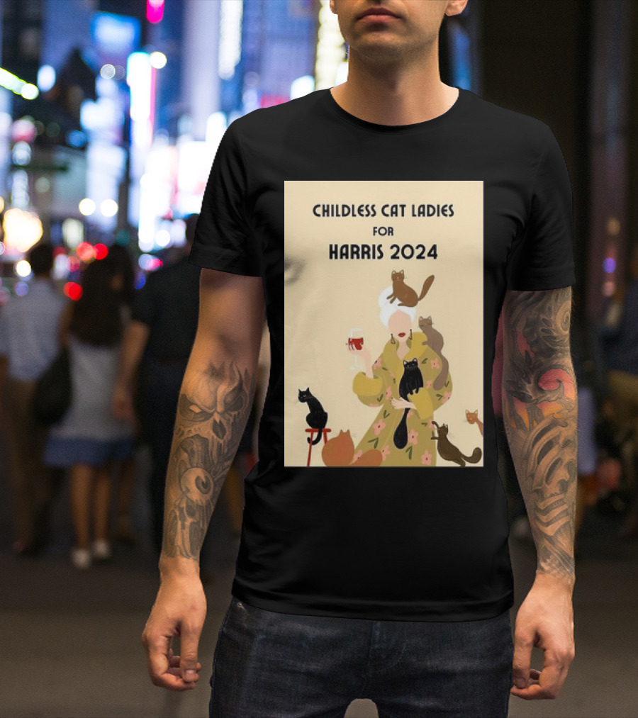 Childless Cat Ladies For Harris T-Shirt