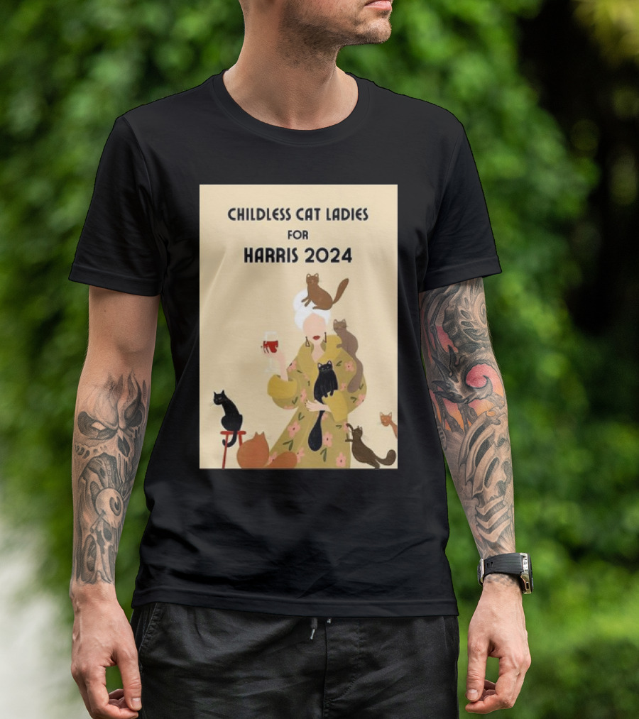 Childless Cat Ladies For Harris T-Shirt