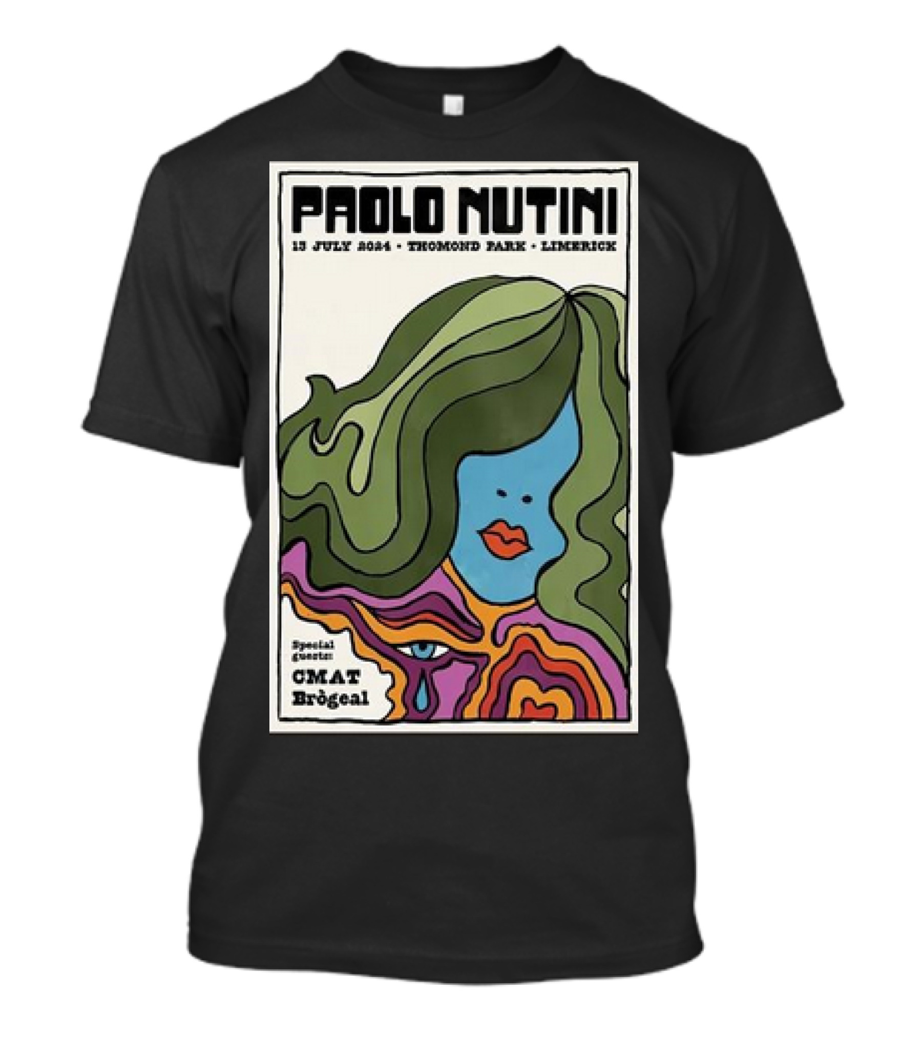 Paolo Nutini July 13 2024 Thomond Park Limerick Special Guests CMAT Brógéal T-Shirt