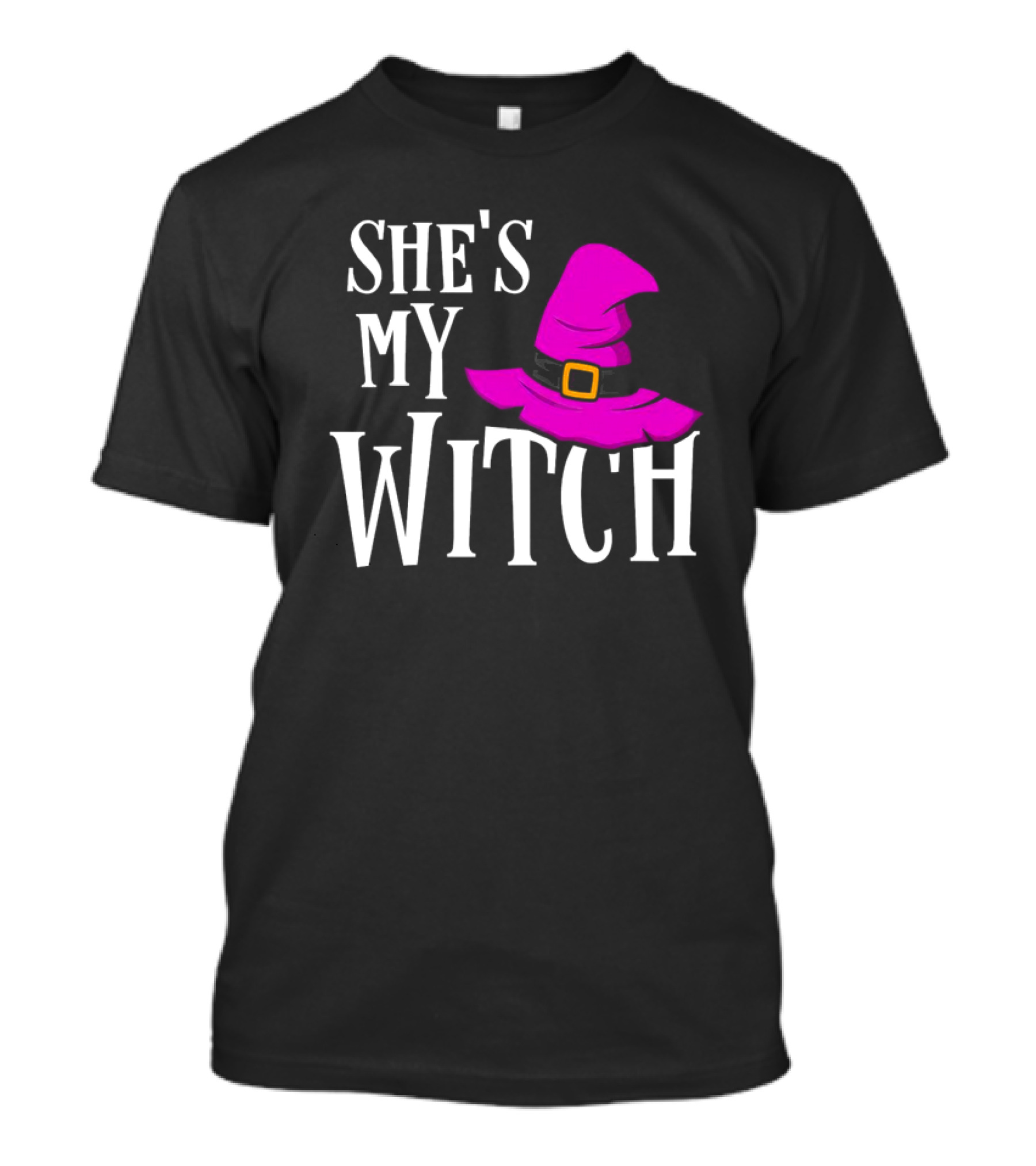 She's My Witch Halloween Pink Hat T-Shirt