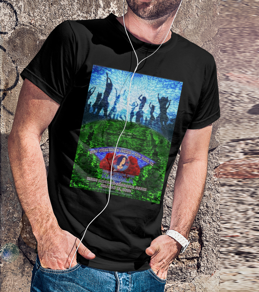 Deadheads For Kamala Make America Grateful Again 2024 August 13 With Roses And Dancing T-Shirt
