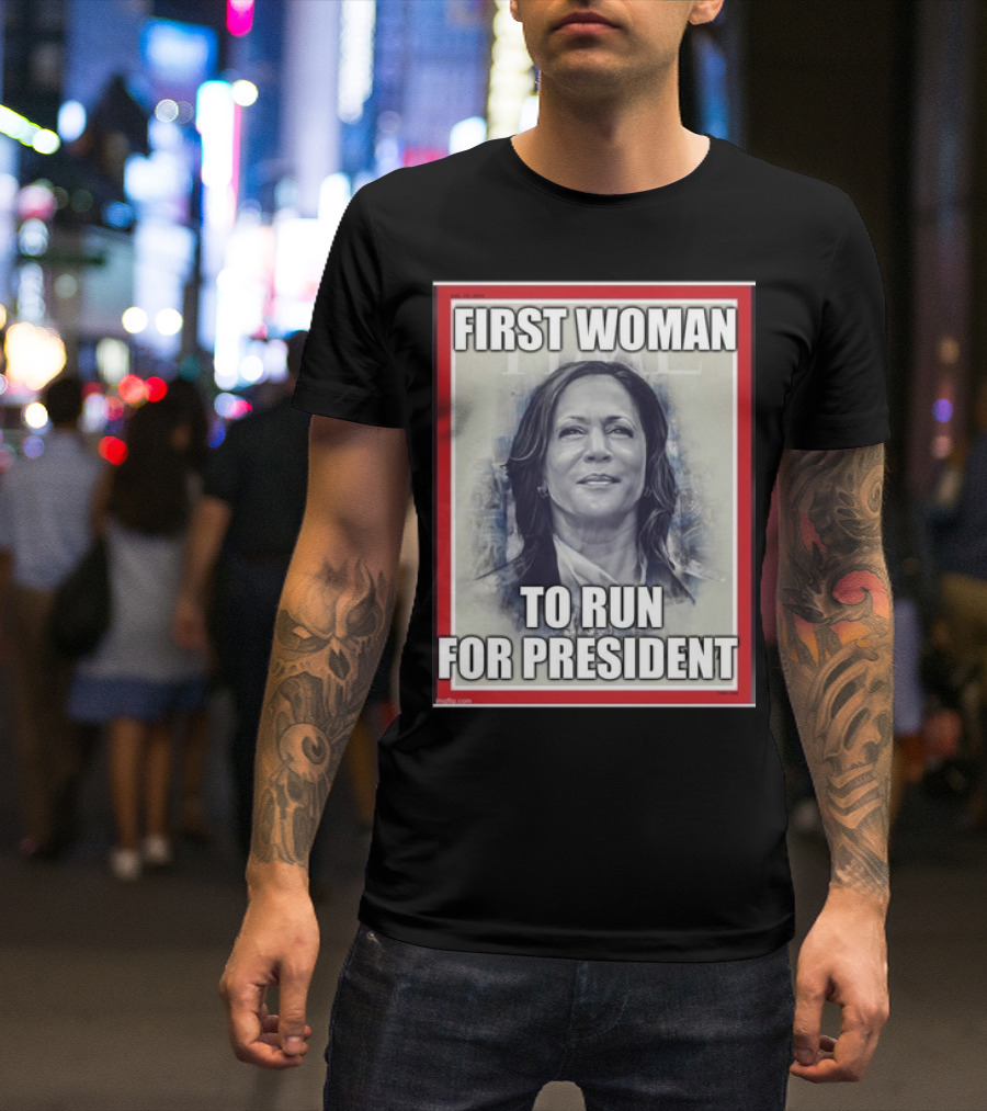 Kamala Harris First Woman To Run For President Time Cover T-Shirt