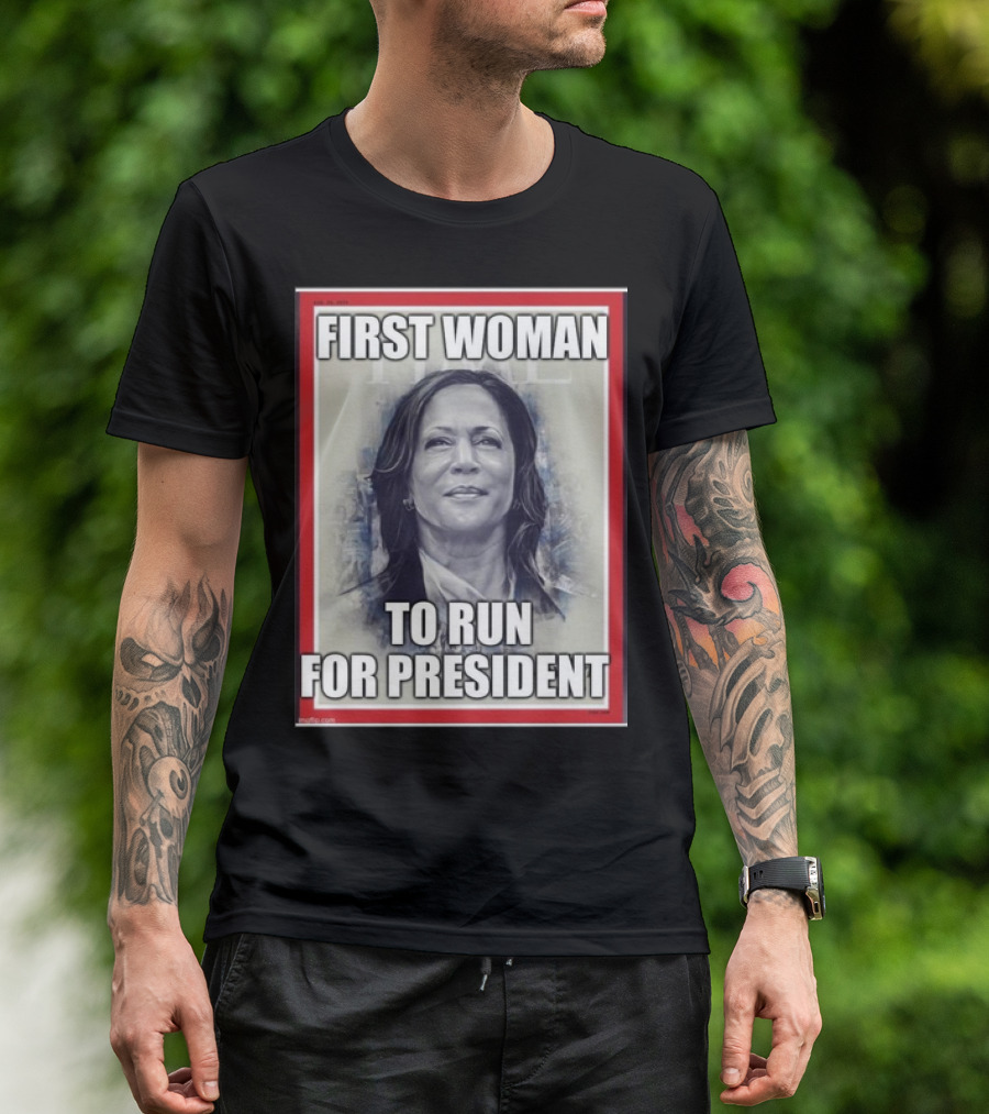 Kamala Harris First Woman To Run For President Time Cover T-Shirt