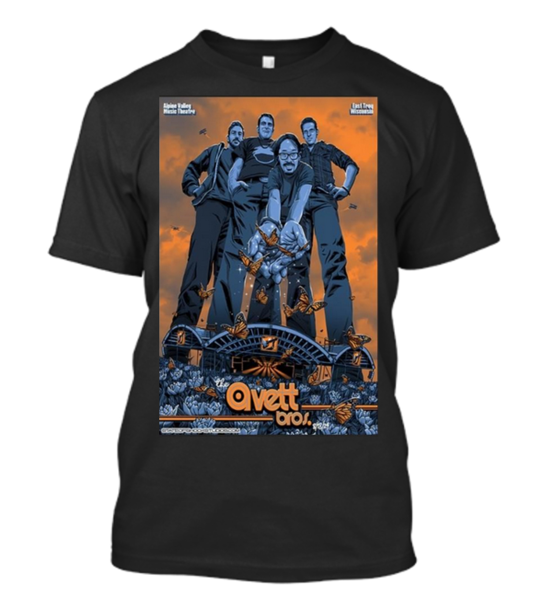 The Avett Bros Alpine Valley Music Theatre East Troy Wisconsin August 18 T-Shirt
