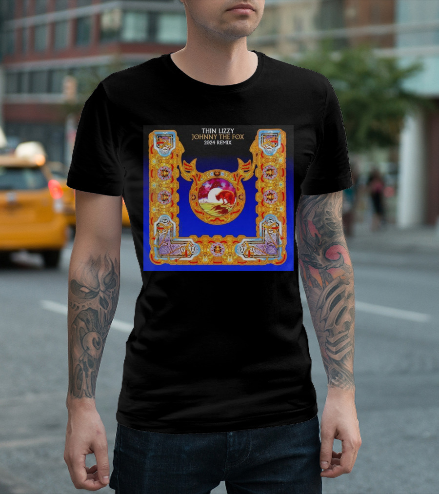 Thin Lizzy Johnny The Fox 2024 Remix Album Cover T-Shirt