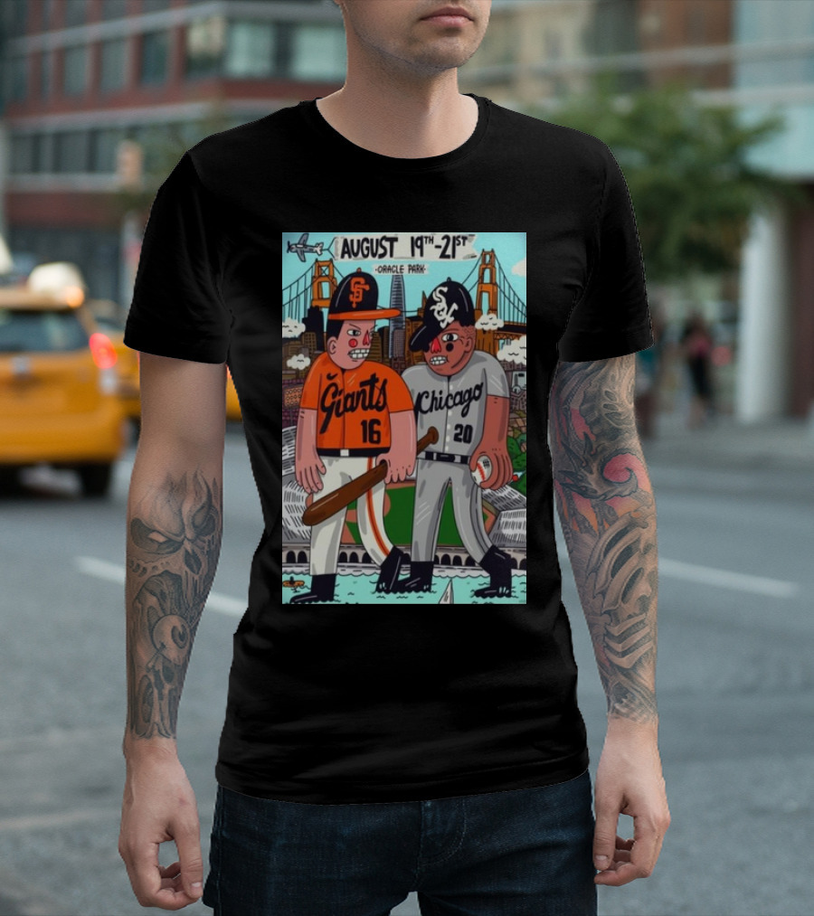 August 19th-21st Oracle Park Giants Chicago T-Shirt