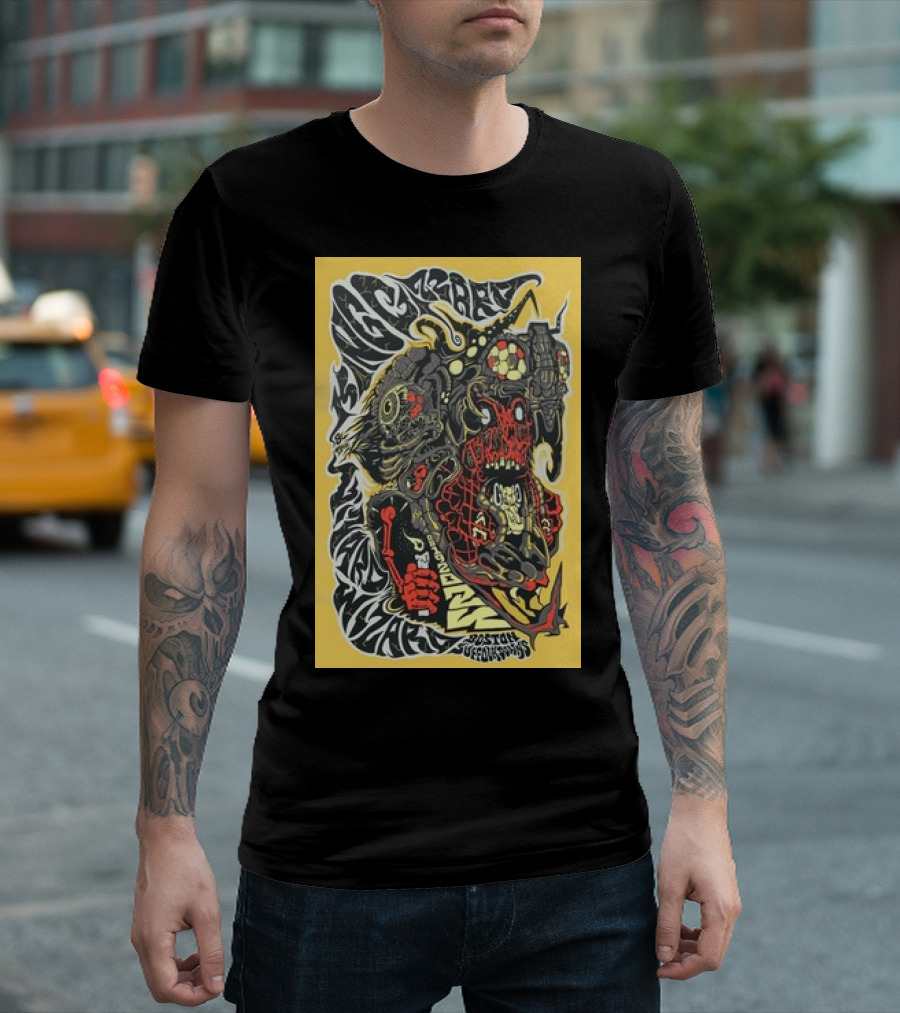 King Gizzard and The Lizard Wizard Boston Suffolk Downs August 19 2024 Psychedelic Monster T-Shirt