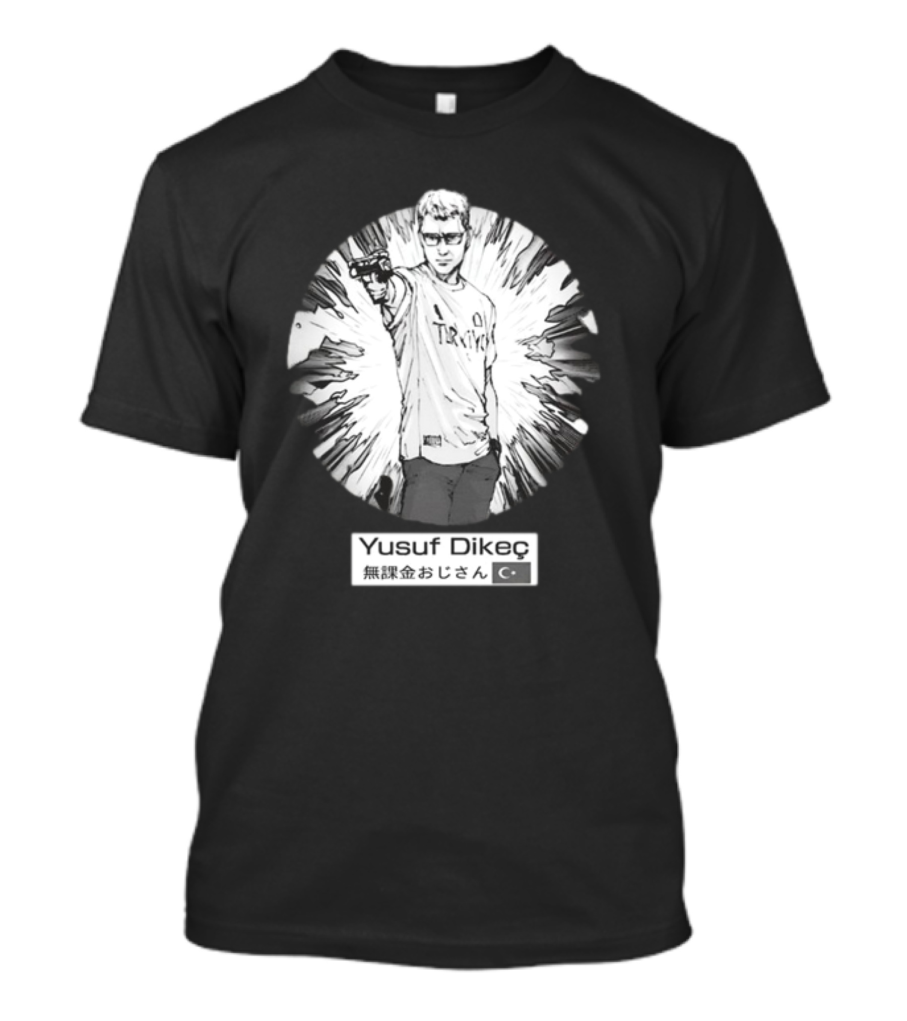 Yusuf Dikeç Anime Style Turkey Jersey With Gun Burst T-Shirt