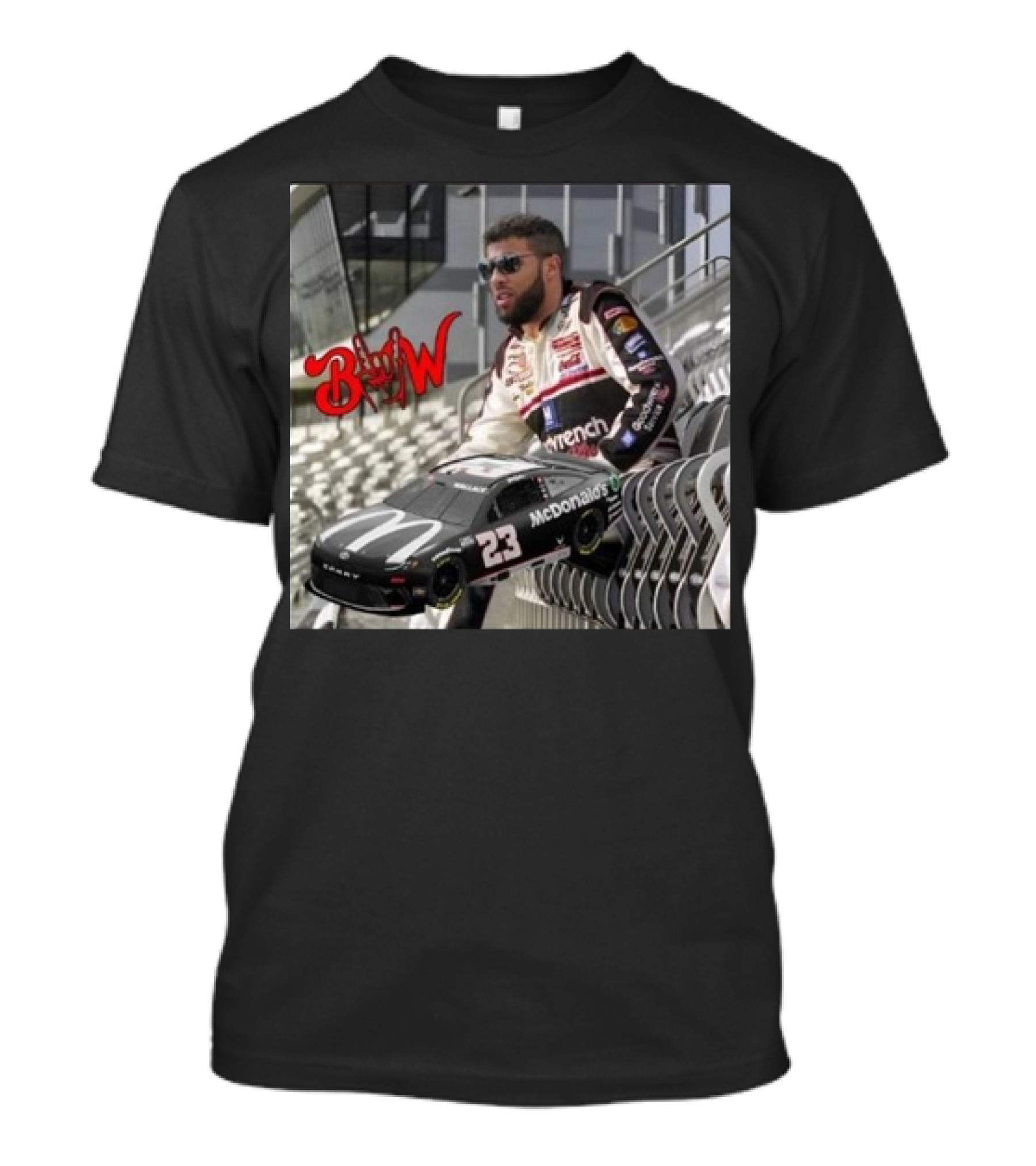 Bubba Wallace BW 23 McDonald's Racing Car Stanthemanx3 Coke Zero 400 T-Shirt