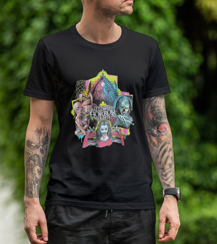 Universal Studios Halloween Horror Nights 24 Creature Ensemble T-Shirt