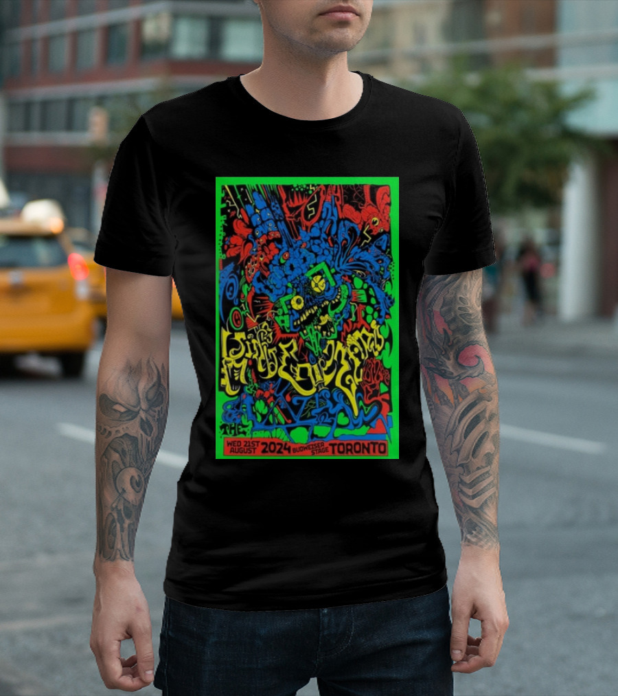 King Gizzard And The Lizard Wizard Tour August 21 2024 Budweiser Stage Toronto Psychedelic T-Shirt