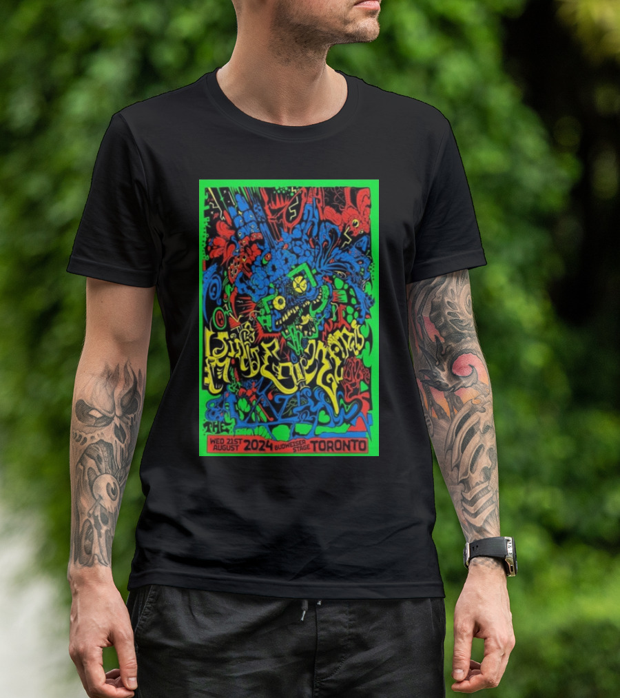 King Gizzard And The Lizard Wizard Tour August 21 2024 Budweiser Stage Toronto Psychedelic T-Shirt