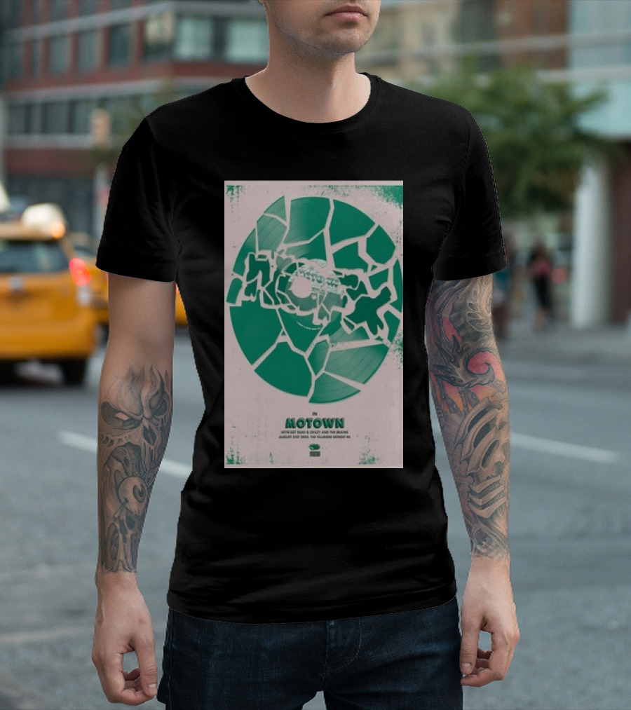 NOFX August 21, 2024 With Bad And Crazy Motown Fillmore Detroit T-Shirt
