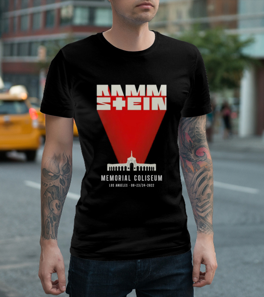 Rammstein Memorial Coliseum Los Angeles 09-23/24-2022 T-Shirt