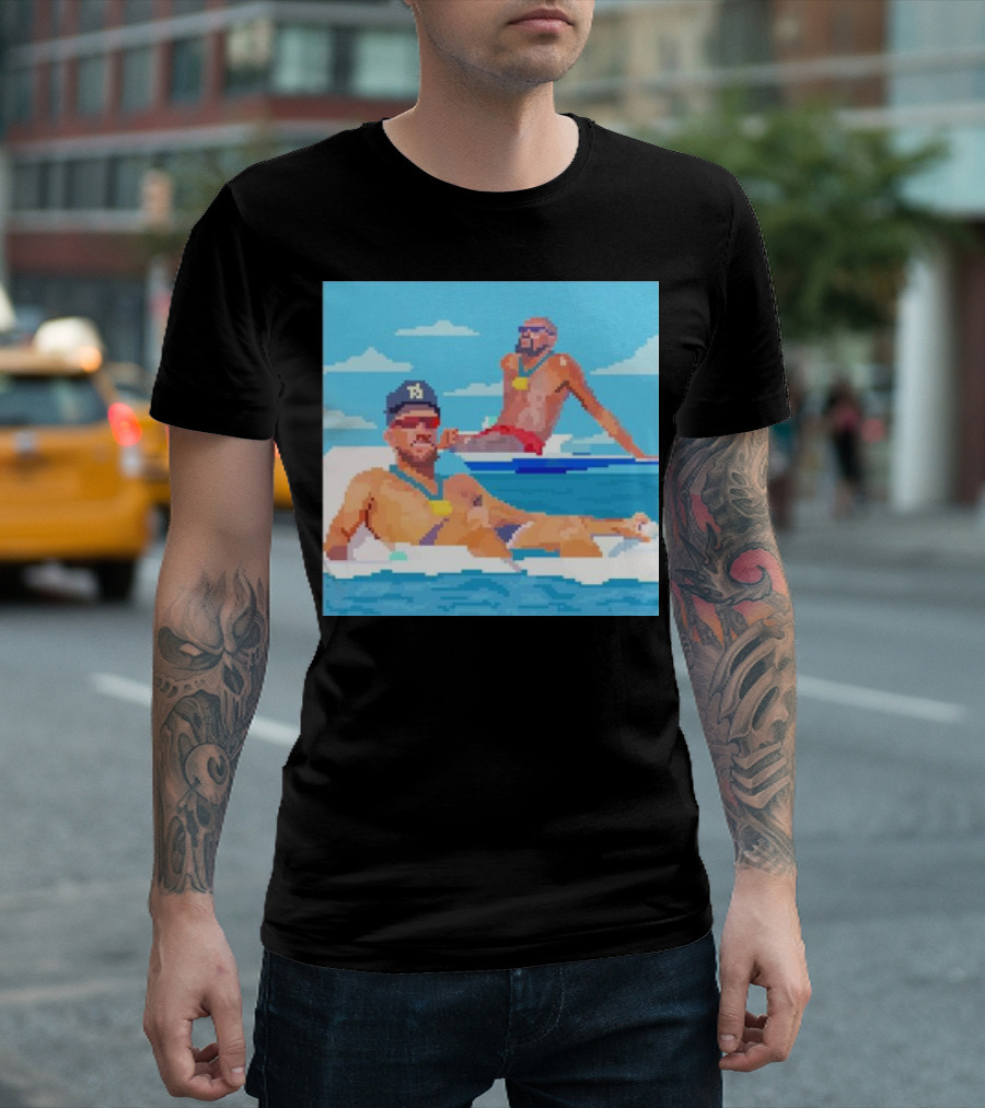 Summer Chillin Devin Booker Devin Booker Pixels Pool Float Retro Pixel Art Suns Player T-Shirt