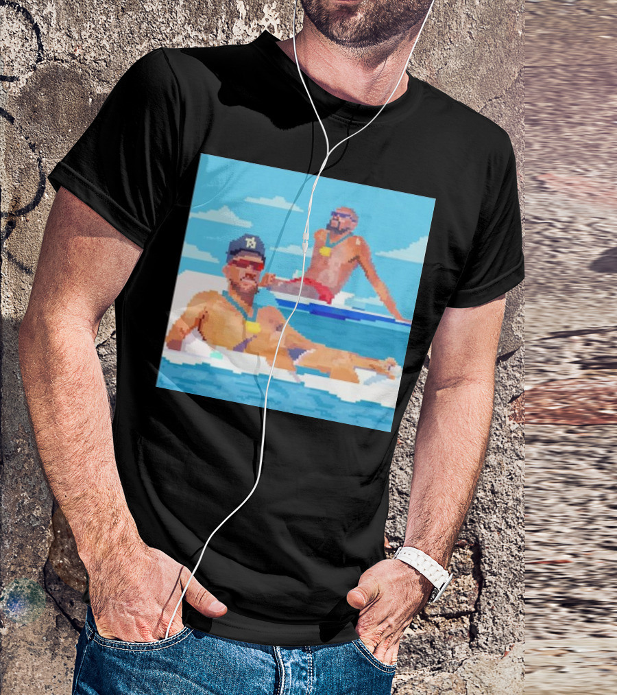Summer Chillin Devin Booker Devin Booker Pixels Pool Float Retro Pixel Art Suns Player T-Shirt