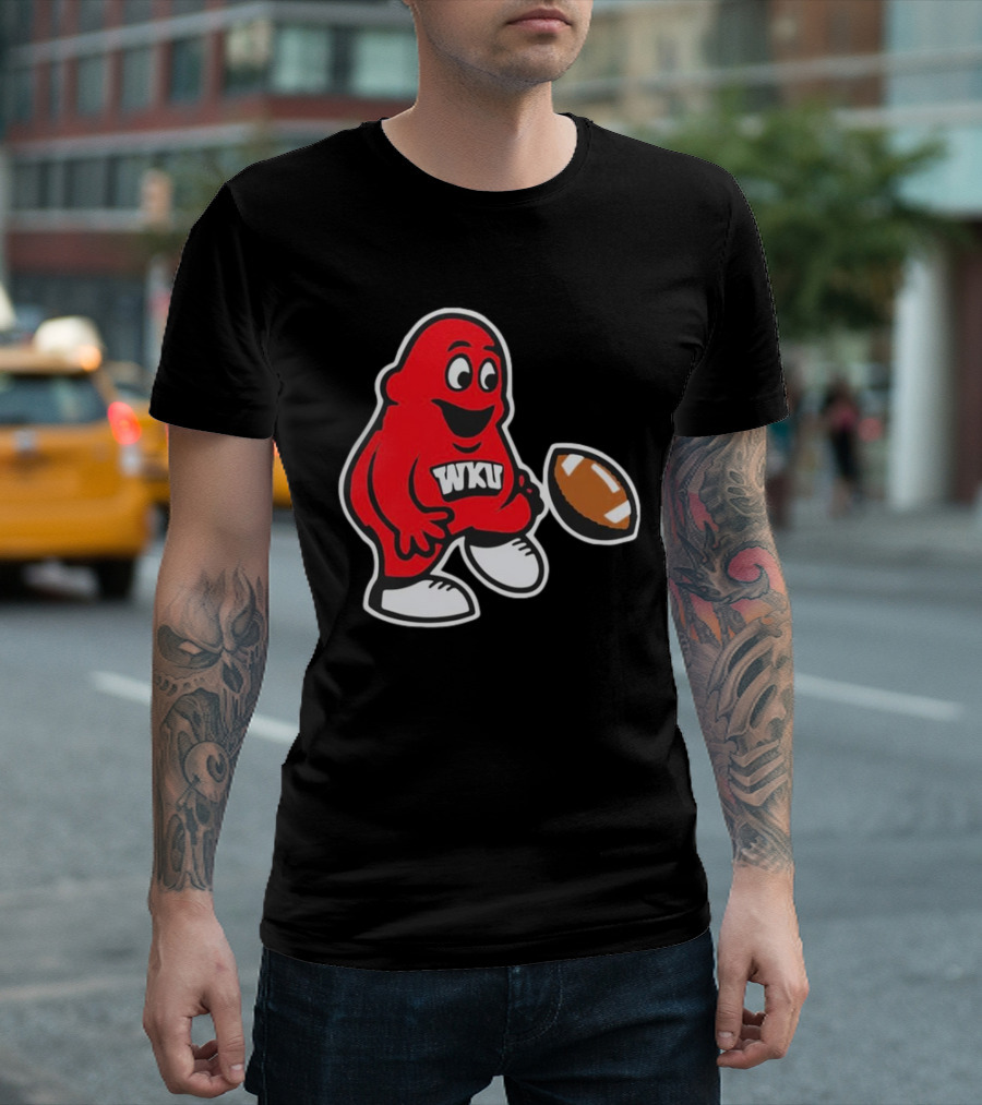 Western Kentucky Hilltoppers WKU Big Red Football Mascot T-Shirt