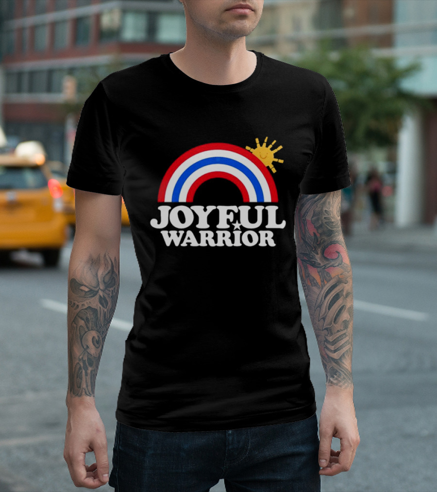Joyful Warrior Rainbow Sunburst T-Shirt