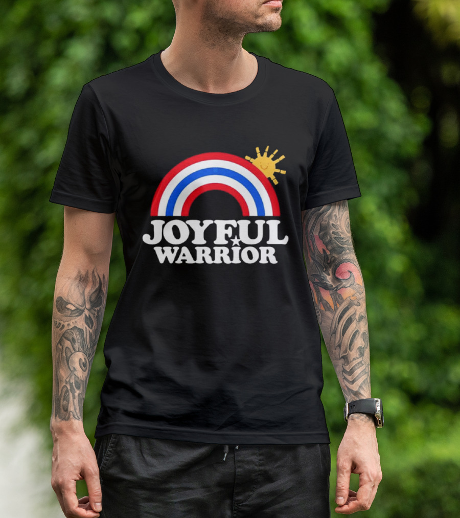 Joyful Warrior Rainbow Sunburst T-Shirt