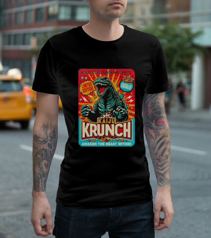 Kaiju Krunch Monster-Sized Flavor Awaken The Beast Within T-Shirt