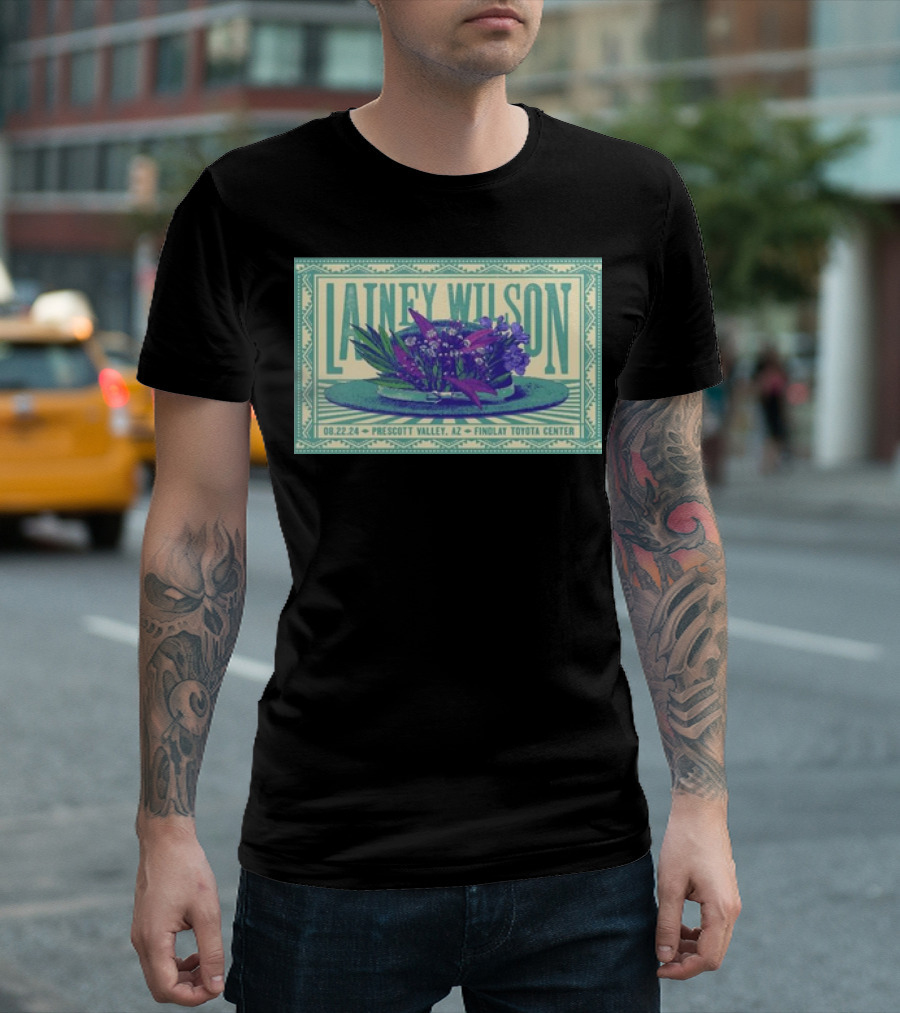 Lainey Wilson Prescott Valley AZ Findlay Toyota Center Aug 22 T-Shirt