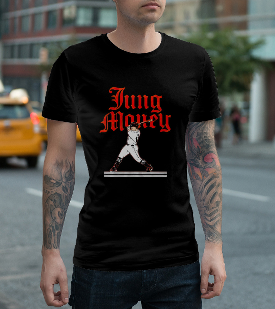 Jung Money Baseball Swing Detroit T-Shirt