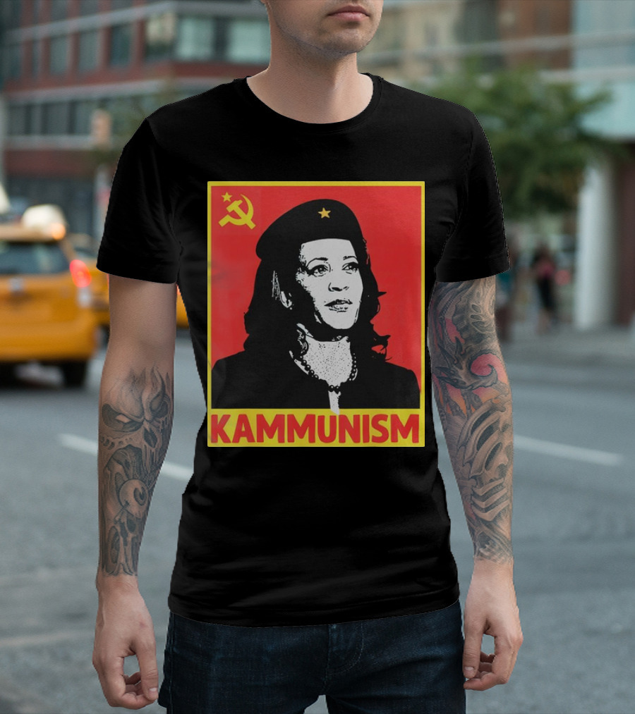 Kamala Harris KAMMUNISM Communism Iconic Imagery Walz T-Shirt