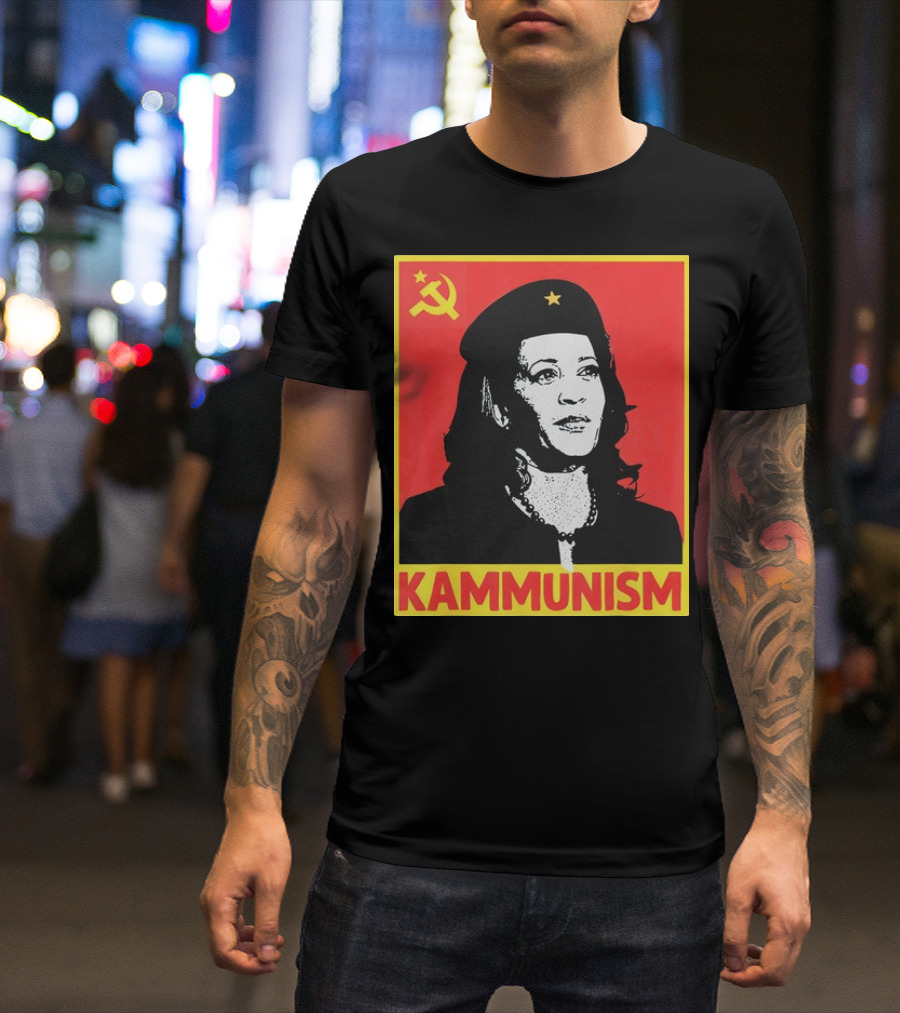 Kamala Harris KAMMUNISM Communism Iconic Imagery Walz T-Shirt