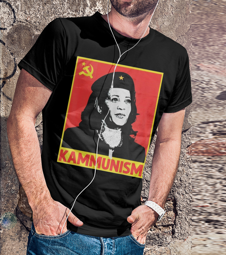 Kamala Harris KAMMUNISM Communism Iconic Imagery Walz T-Shirt