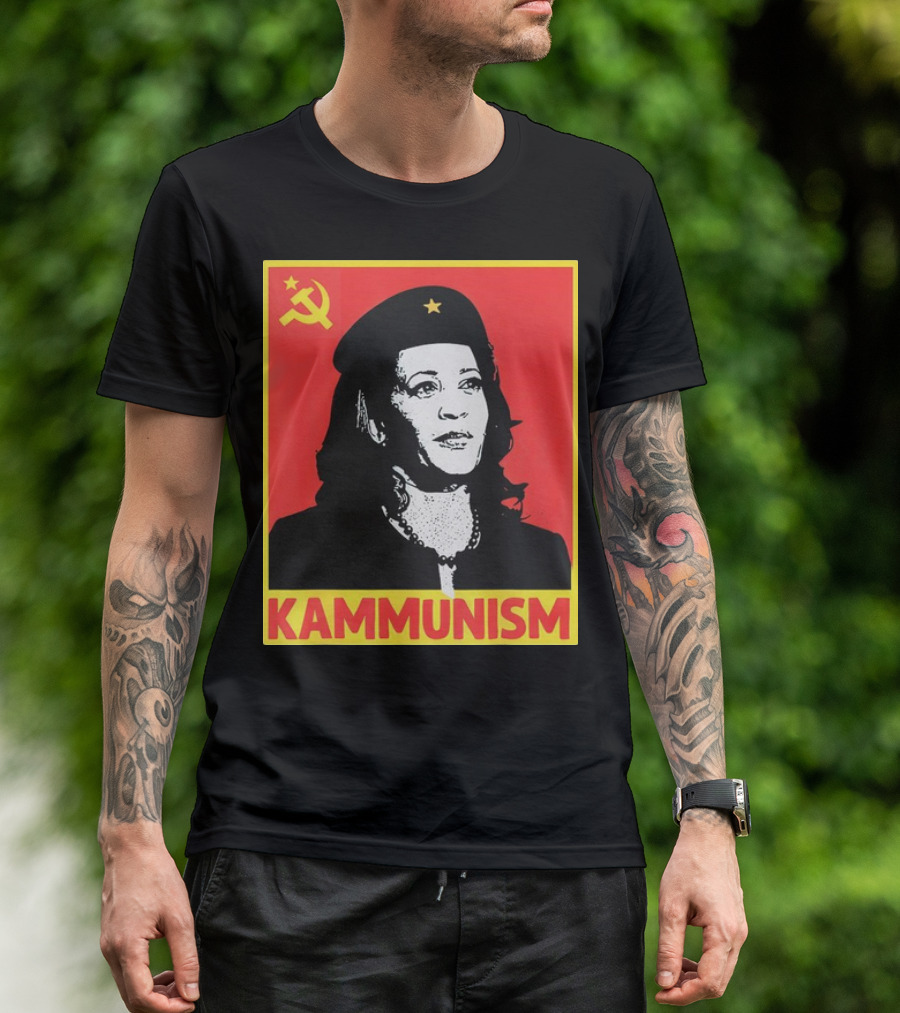 Kamala Harris KAMMUNISM Communism Iconic Imagery Walz T-Shirt