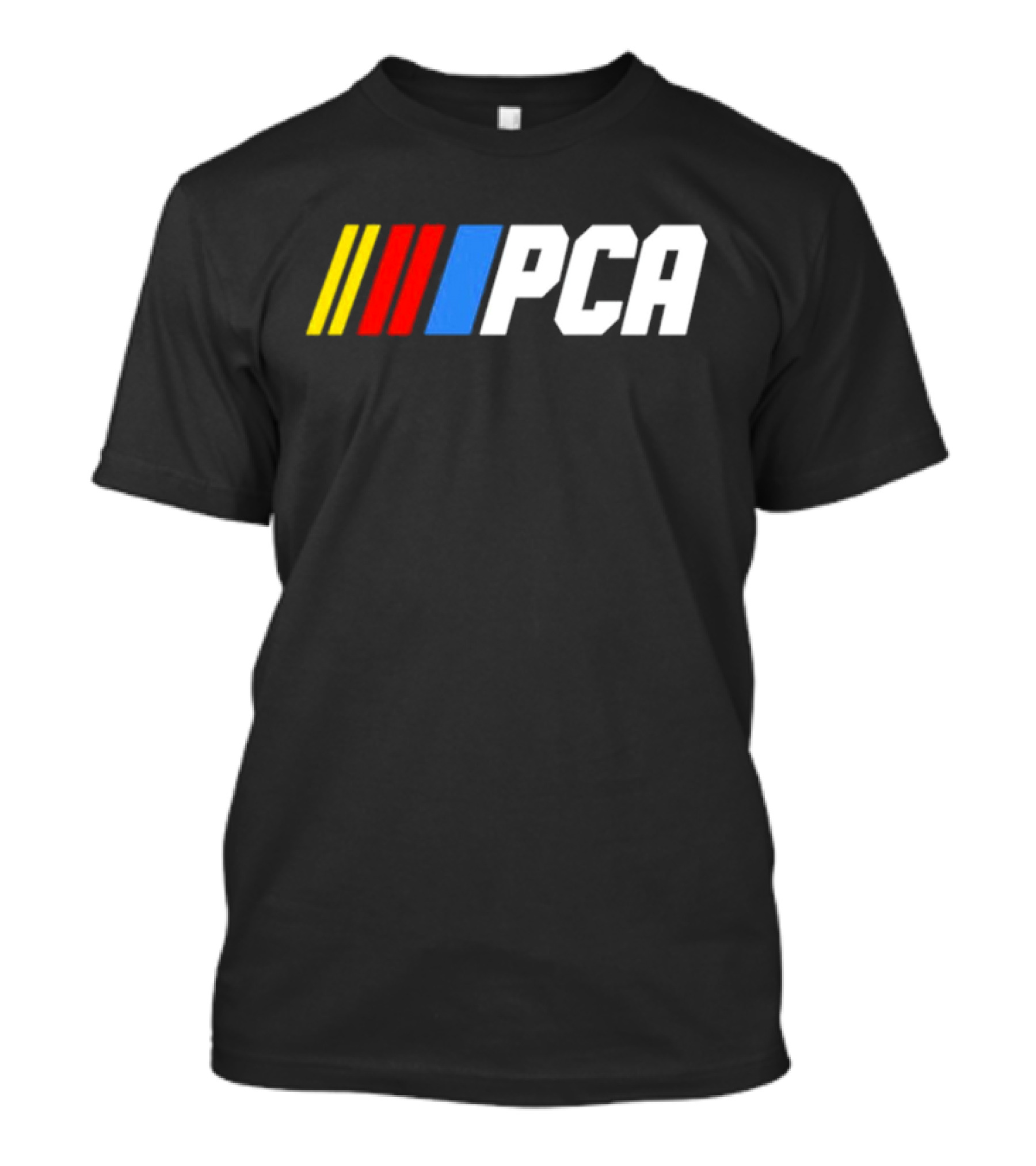 PCA NASCAR Racing Logo Style With Color Stripes T-Shirt