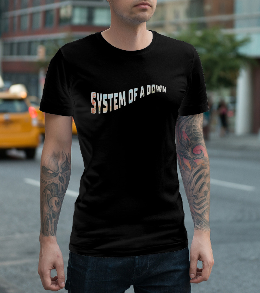 System Of A Down Golden Gate Park San Francisco Styling Text T-Shirt