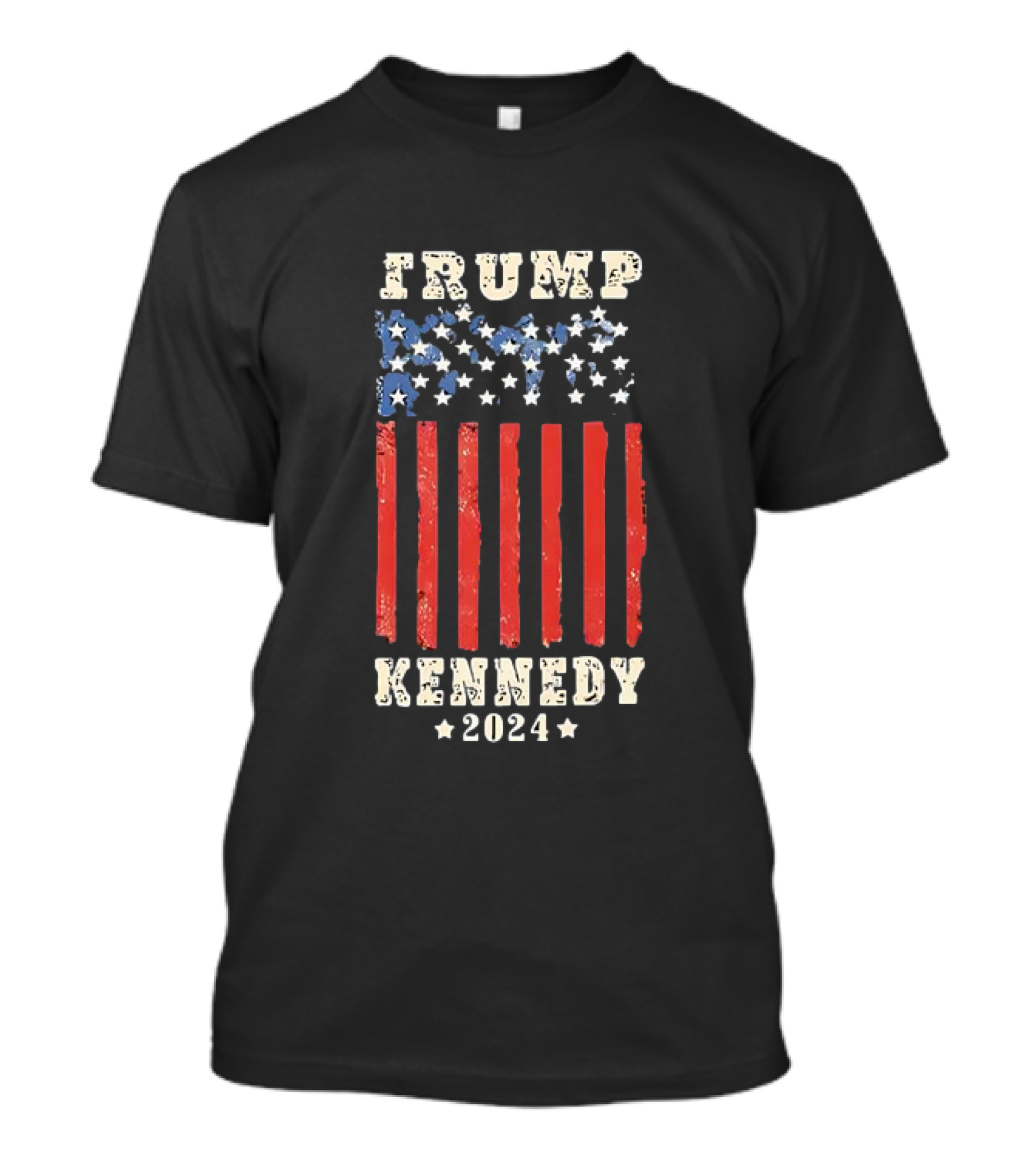 Trump Kennedy 2024 American Flag Stars And Stripes Vintage Patriotic T-Shirt