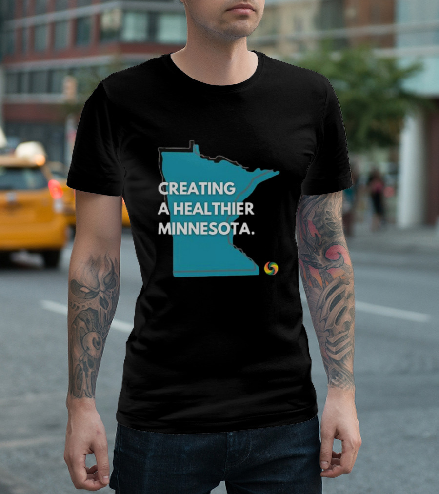 Creating a Healthier Minnesota State Logo with Swirl T-Shirt