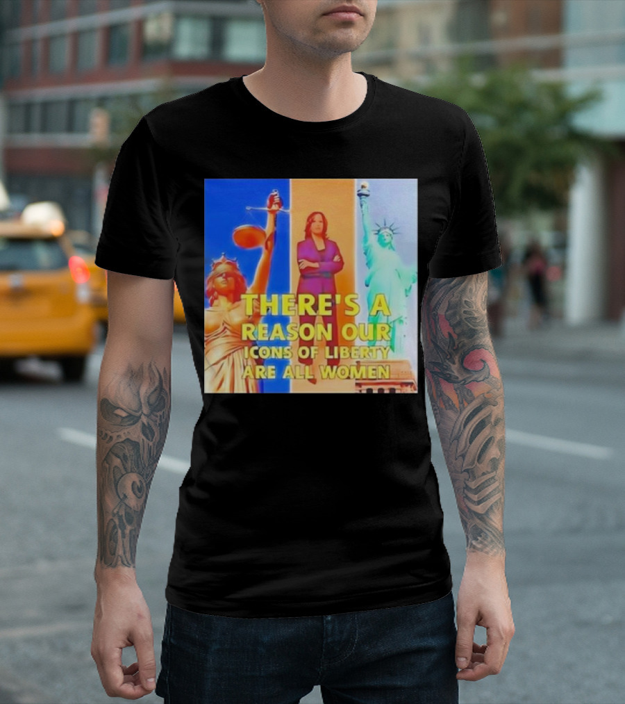 Kamala Harris Icons Of Liberty Women Justice Lady Liberty T-Shirt