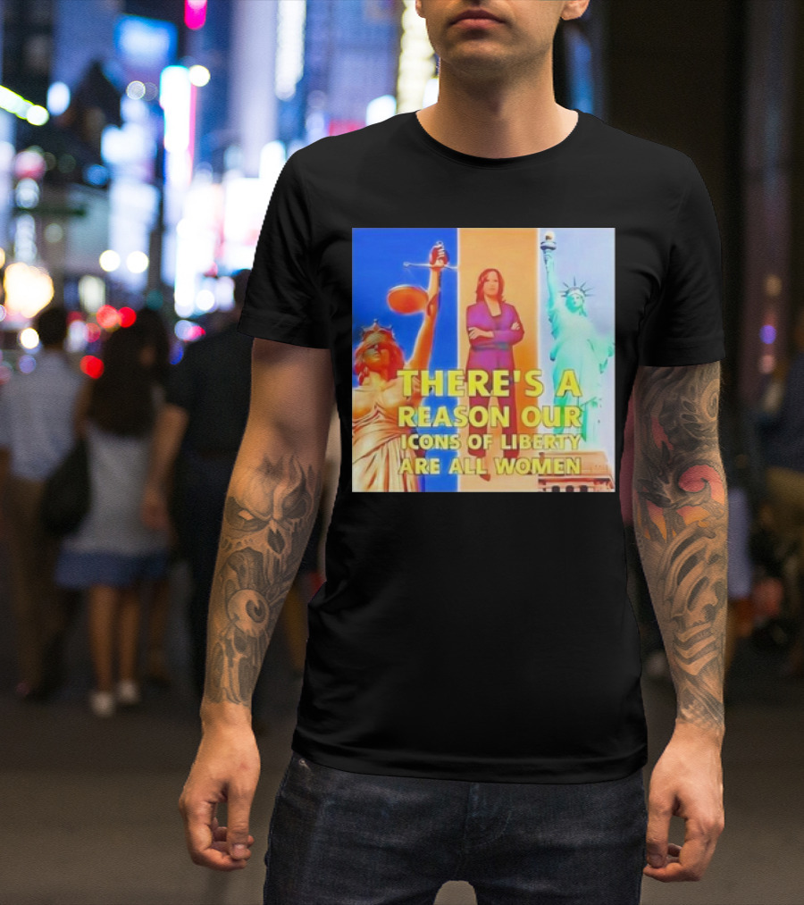 Kamala Harris Icons Of Liberty Women Justice Lady Liberty T-Shirt