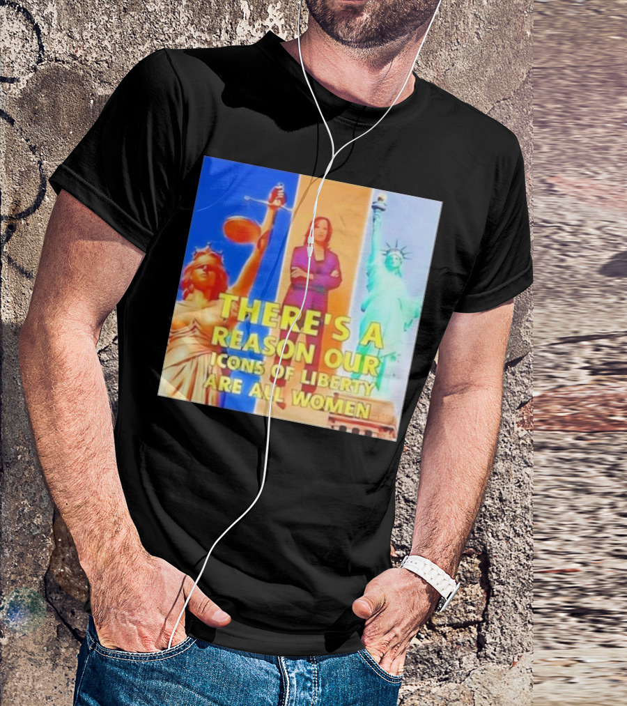 Kamala Harris Icons Of Liberty Women Justice Lady Liberty T-Shirt