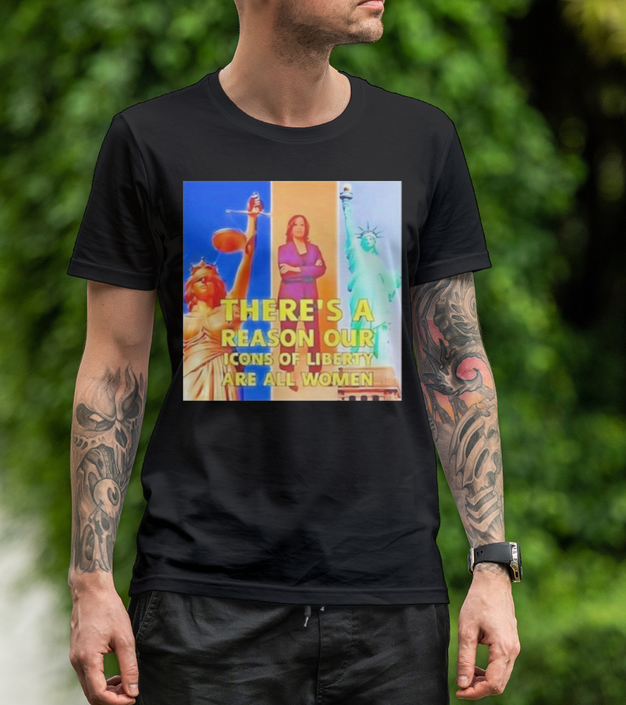 Kamala Harris Icons Of Liberty Women Justice Lady Liberty T-Shirt
