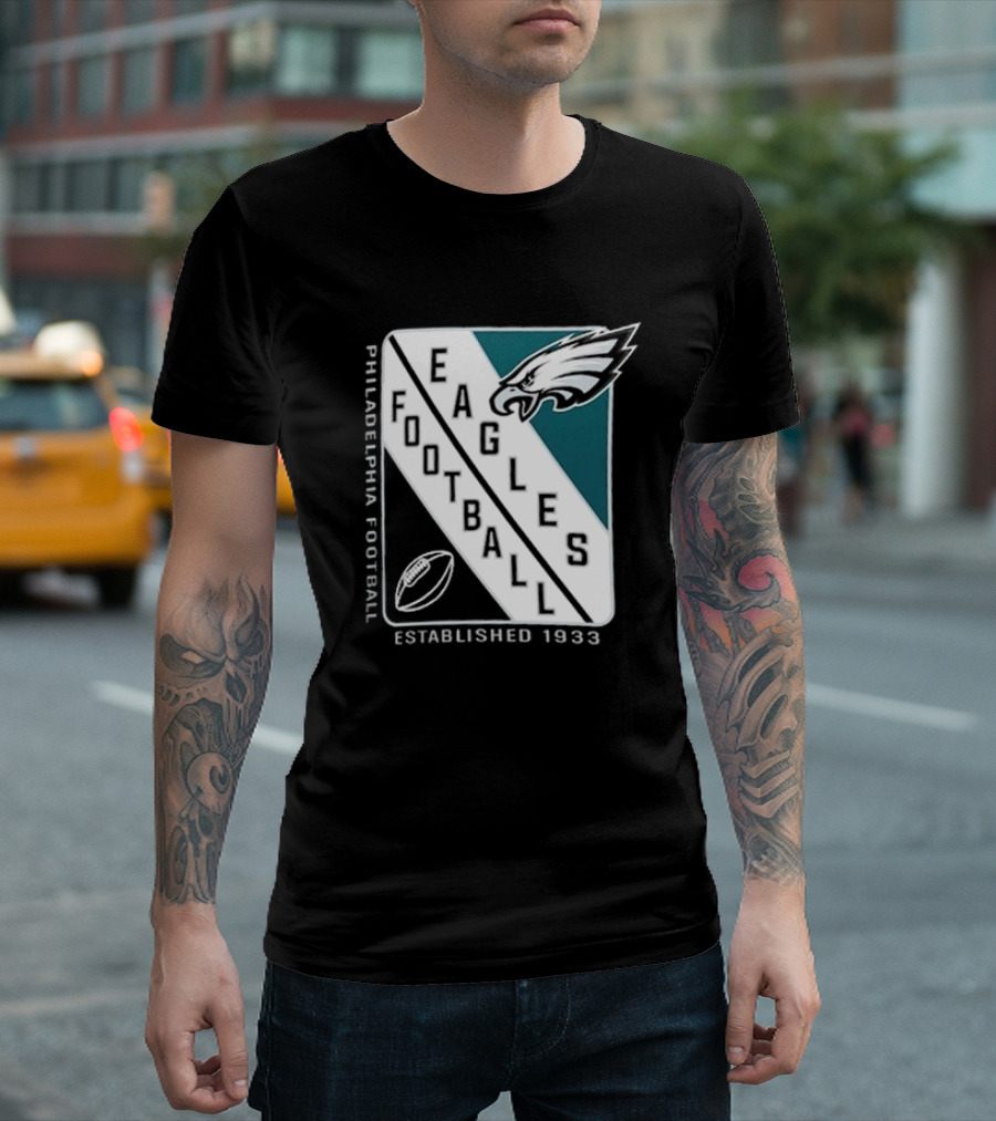 Philadelphia Eagles Football Shield Logo Established 1933 T-Shirt