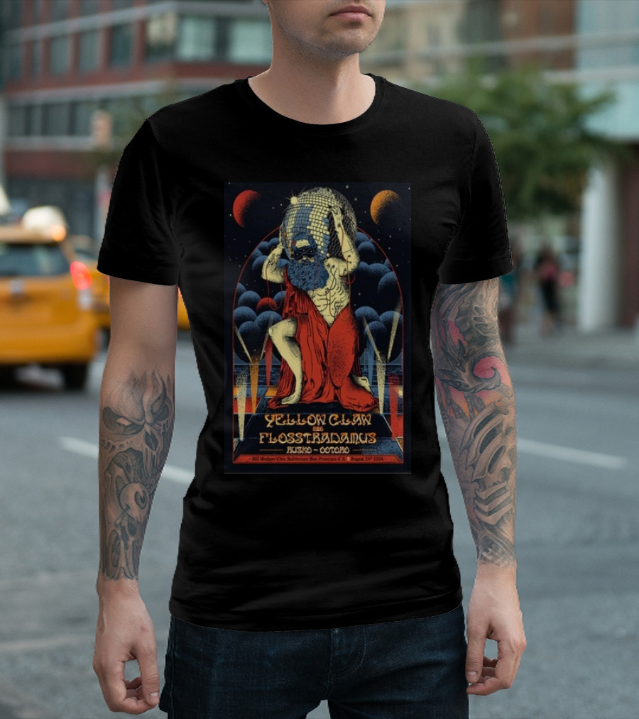 Yellow Claw Flosstradamus Rusko Otto San Francisco Bill Graham Civic August 24 T-Shirt