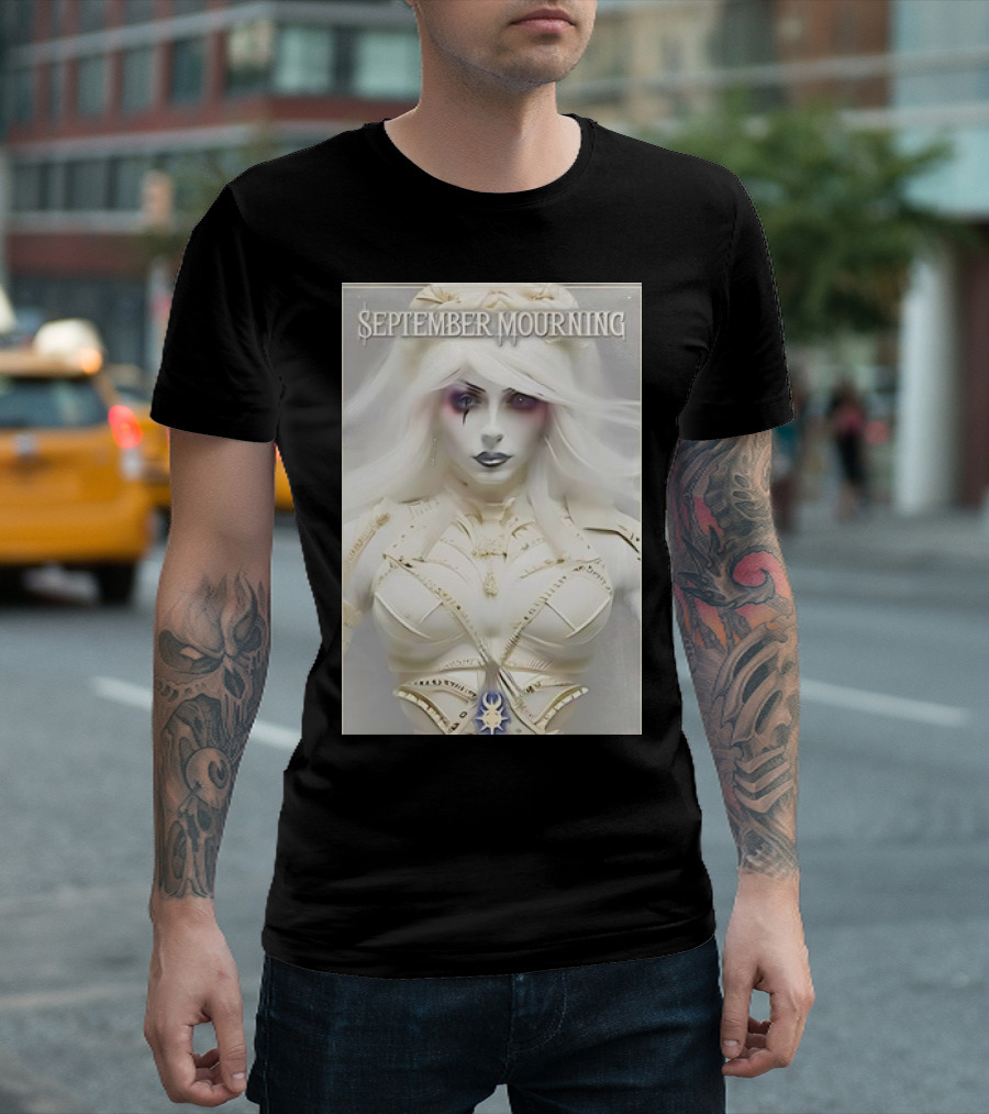 September Mourning Gothic Fantasy Character T-Shirt